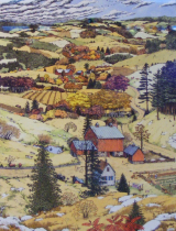 SUSAN HUNT-WULKOWITZ - FOUR SEASONS SERIES " AN AMERICAN AUTUMN " SUSAN HUNT-WULKOWITZ - FOUR SEASONS SERIES " AN AMERICAN AUTUMN "