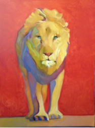 BOB RANSLEY " LION ON RED " BOB RANSLEY " LION ON RED "