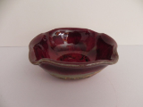 RAY POTTERY RED CONDIMENT BOWLS (PINCHED) RAY POTTERY RED CONDIMENT BOWLS (PINCHED)