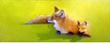 BOB RANSLEY " FOX KIT ON LIME " BOB RANSLEY " FOX KIT ON LIME "