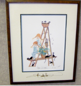 P. BUCKLEY MOSS FRAMED PRINT " PIGTAILS AND CATTAILS" P. BUCKLEY MOSS FRAMED PRINT " PIGTAILS AND CATTAILS"