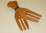 TREENWARE HANGING HANDS - CHERRY OR WALNUT TREENWARE HANGING HANDS - CHERRY OR WALNUT