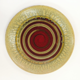 RAY POTTERY " ROUND SPIRAL PLATTER " RAY POTTERY " ROUND SPIRAL PLATTER "