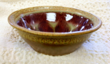 RAY POTTERY RED CEREAL BOWL WITH LIP RAY POTTERY RED CEREAL BOWL WITH LIP