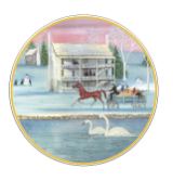 P. BUCKLEY MOSS ORNAMENT "WINTER AT THE INN" # 66/200 P. BUCKLEY MOSS ORNAMENT "WINTER AT THE INN" # 66/200