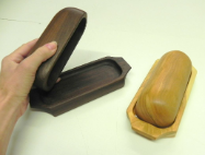 TREENWARE COVERED BUTTER DISHES TREENWARE COVERED BUTTER DISHES
