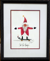 P. BUCKLEY MOSS FRAMED PRINT " COOL KRIS KRINGLE " P. BUCKLEY MOSS FRAMED PRINT " COOL KRIS KRINGLE "