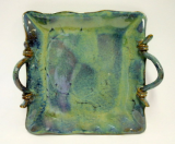 JERRY PRUITT LARGE SQUARE HANDLED TRAY JERRY PRUITT LARGE SQUARE HANDLED TRAY