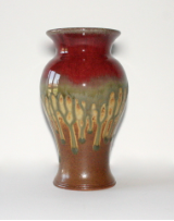 RAY POTTERY RED MEDIUM VASE RAY POTTERY RED MEDIUM VASE